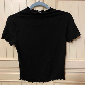 TILLY’S: destined, all black ruffled lining